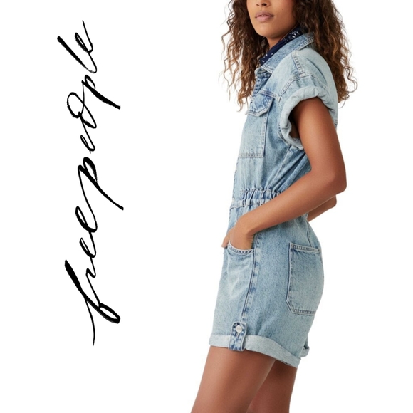 Free People Pants - FREE PEOPLE- Free People Women's Marci Cuffed Shortall- Marrakesh